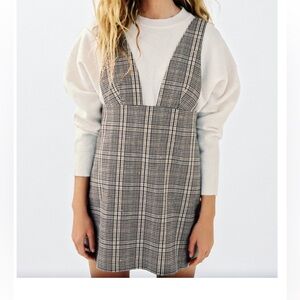 Zara plaid jumper dress